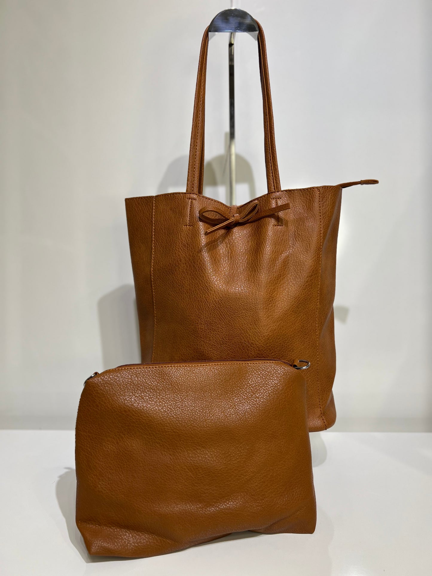 SAC CABAS FEMME A DOUBLE ANSES+ POCHETTE