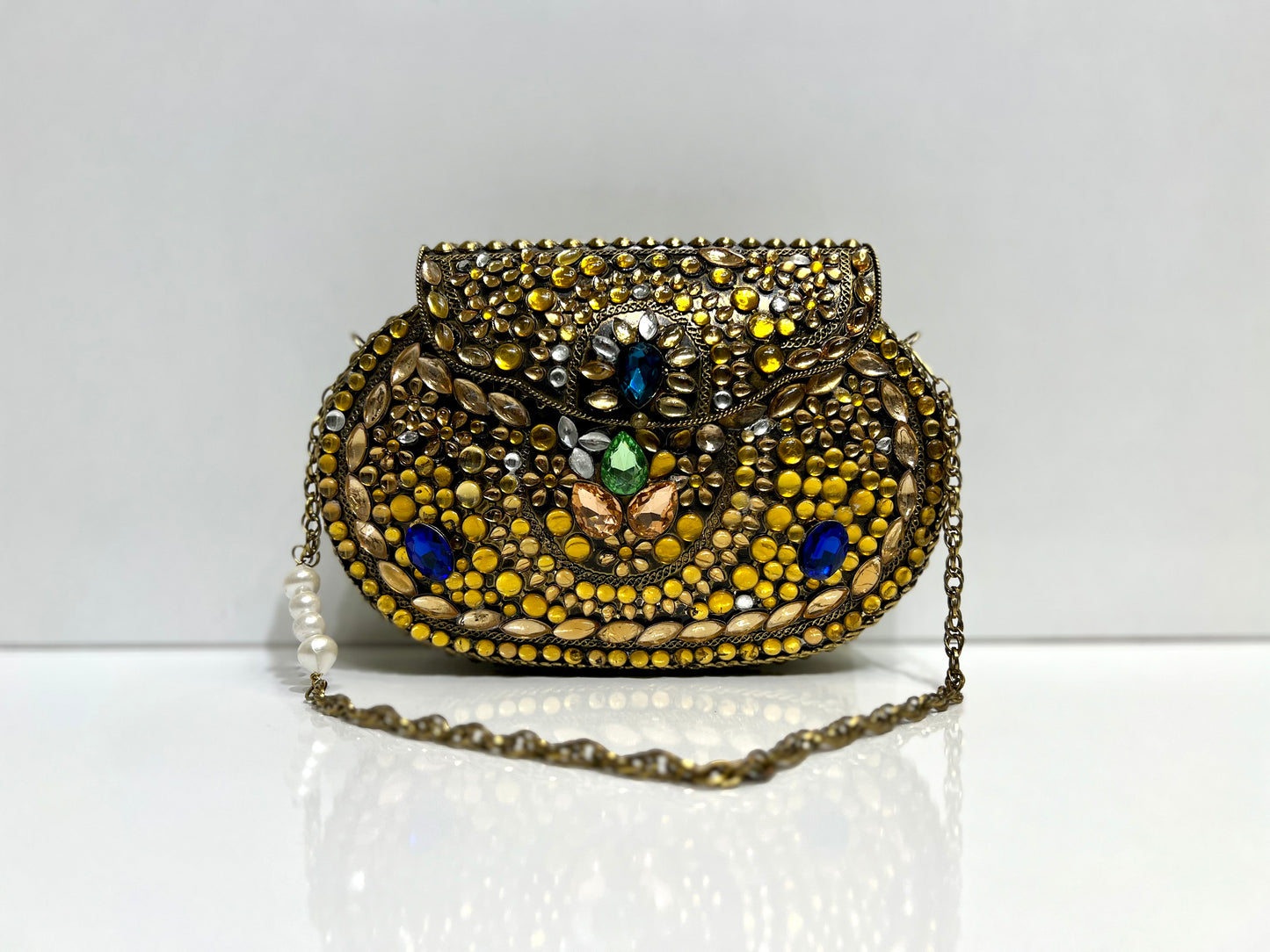 Luxury Golden clutch bag