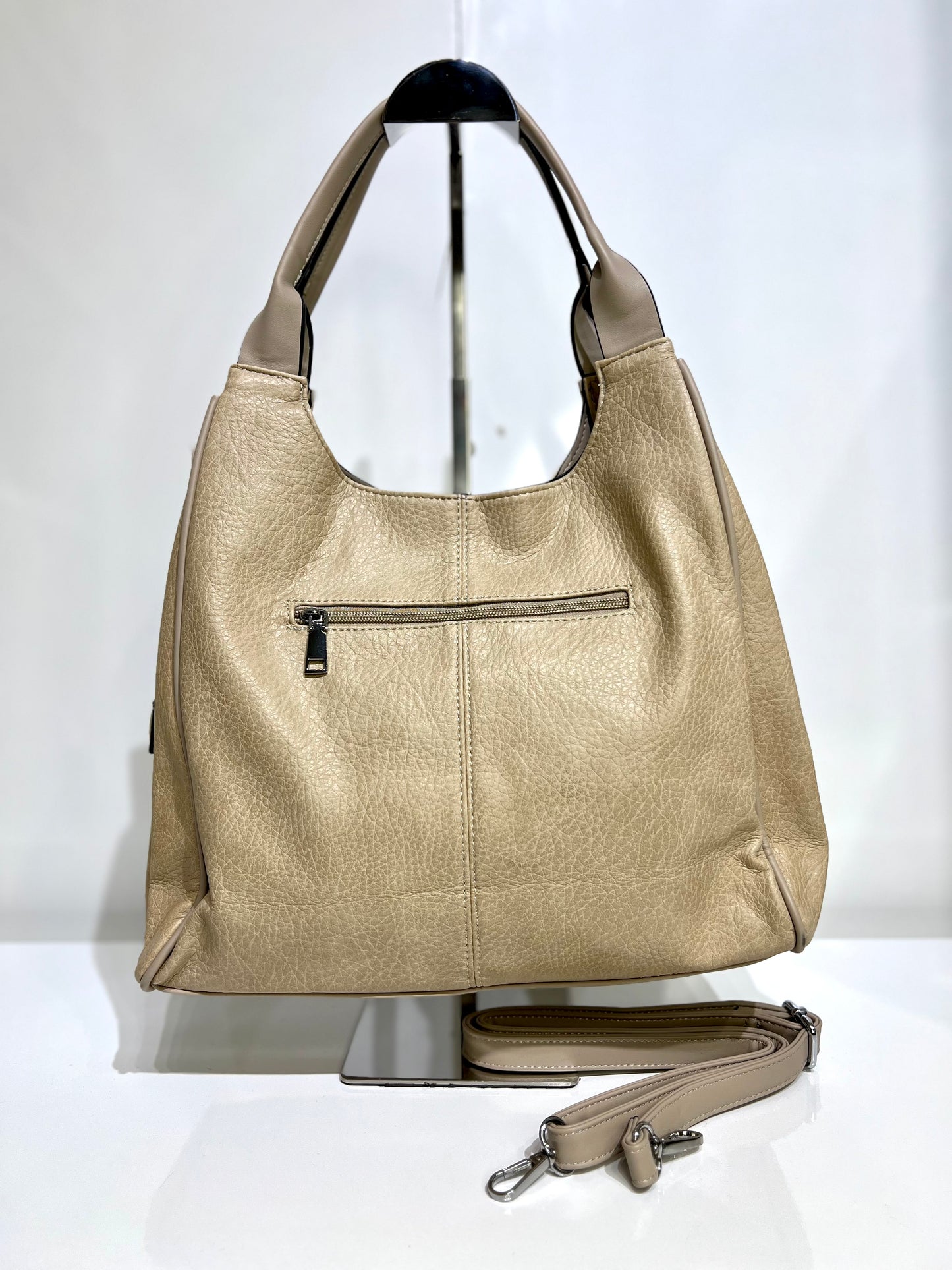 Sac porté épaule beige