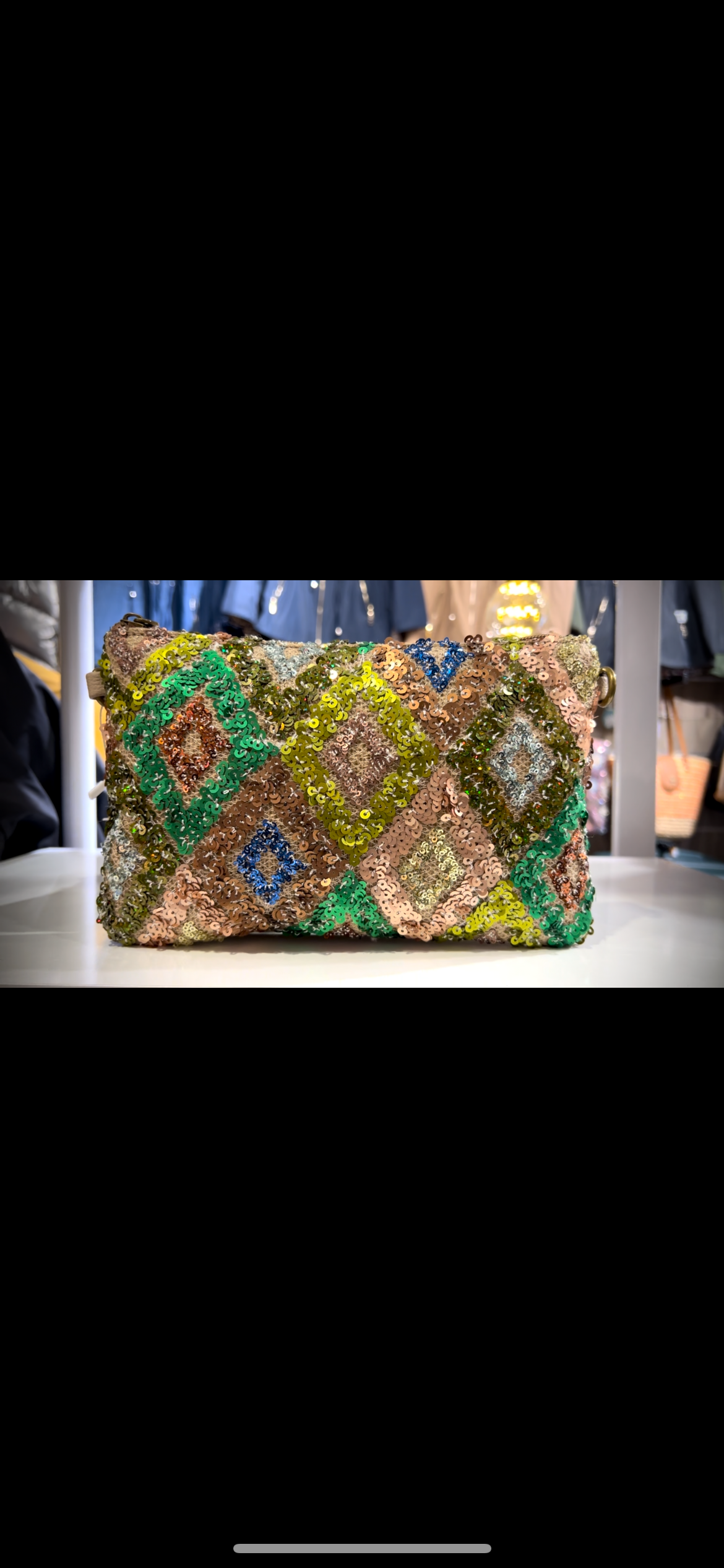 Pochette avec bandoulière En Sequin